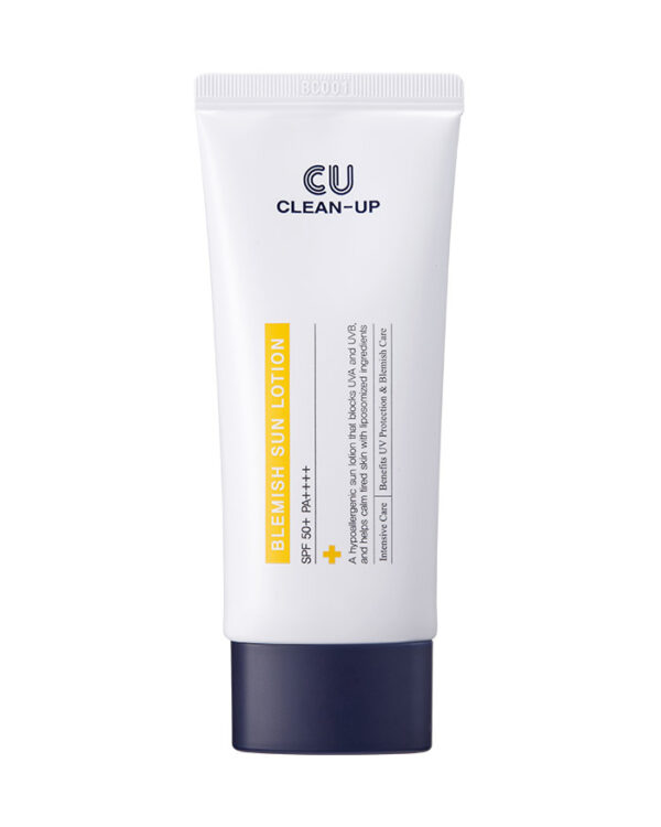 IMG_4690 Сонцезахисний лосьйон з ліпосомами на стабільних фільтрах CUskin Clean-Up Blemish Sun Lotion SPF 50+ PA++++