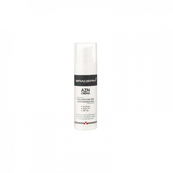 Сонцезахисний крем з протизапальним ефектом Braderm Azn Cream 30 ml