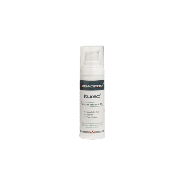 Braderm Kurac Cream (Курак крем) з бензоїл пероксидом 4%, 30 ml
