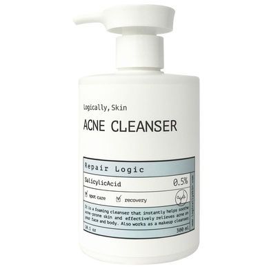 logically-skin-acne-cleanser-15525193055946 Очищувальний засіб для тіла з акне Logically, Skin ACNE Cleanser